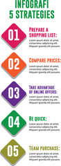 Infographic Template Set Featuring Business Elements, Arrows, Web Labels, and Internet Icons