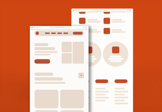 Corporate Landing Page Wireframe Template for Website UI UX Design