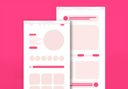 Food Wireframe Design Template for Restaurant and Delivery App UI UX