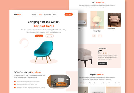 Product Landing Page Design