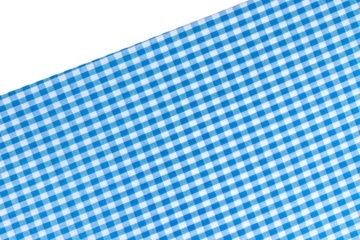 lacemat, Scotch pattern, blue-white on transparent background, top view