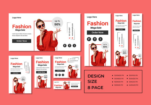 Spring Fashion Web Banner Design