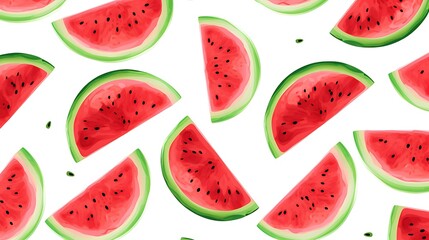Watermelon Slices Background