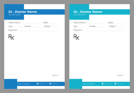 Printable Medical Prescription Templates
