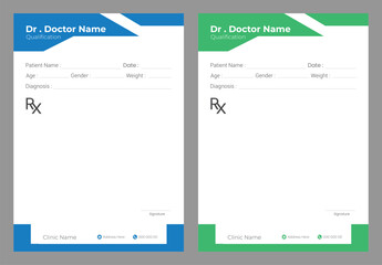  Doctor prescription pad template design  ©  graphicdeck