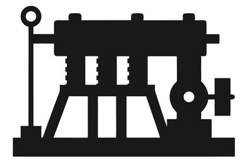 black silhouette of a white wall