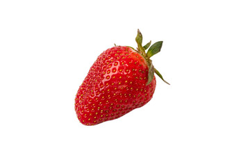Fresh group of berries isolated on a white background.