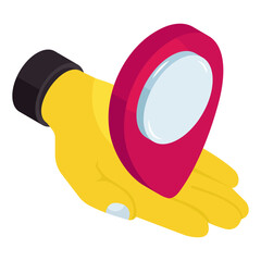 Creative design icon of location 