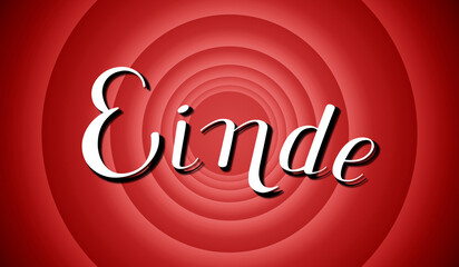 The end in Dutch - classic movie screen