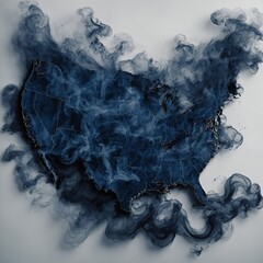 smoke on black background