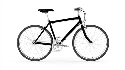 Obraz premium Black Bicycle Studio Shot.