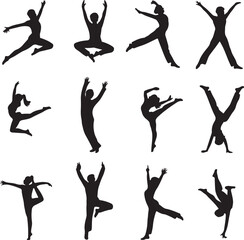 Dance Silhouette SVG Bundle &ndash; Ballet, Hip Hop, Jazz | Vector Cut Files for Cricut & Sublimation

Dancer Silhouettes Clipart &ndash; PNG SVG Vector Files | Female & Male Poses for T-Shirts & Posters

Ballet 