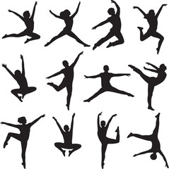 Dance Silhouette SVG Bundle – Ballet, Hip Hop, Jazz | Vector Cut Files for Cricut & Sublimation

Dancer Silhouettes Clipart – PNG SVG Vector Files | Female & Male Poses for T-Shirts & Posters

Ballet 