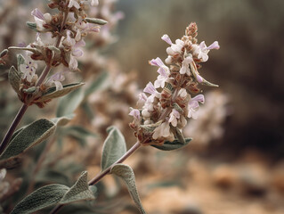 Vibrant Purple Wildflower Blossoms in Serene Field - Macro Botanical Nature Close-up