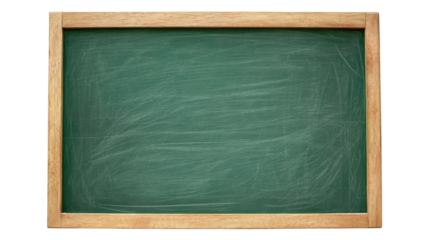 green chalkboard on white background