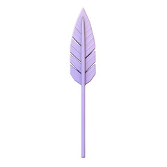 Minimal Arrow with Elegant Smooth Contours in Soft Isolated on Transparent Background