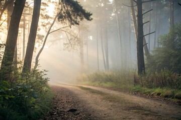 Fototapeta premium morning in the forest