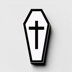 Obraz premium Coffin Cross Icon