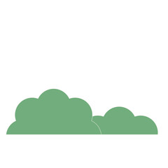 Fototapeta premium Green Wood Tree Symbol. Simple Forest or Garden Plant Greenery Silhouette Icon. 
