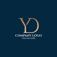  Professional YD Initial Logo Design