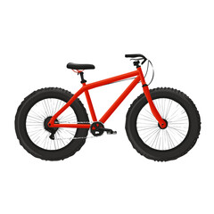 Fototapeta premium My Simple flat 2D icon bicycle isolated on transparent background, vector, flat design, animation design, simple flat 2D icon, minimalist design, clipart