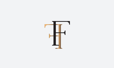FF, FF , F ,  Abstract Letters Logo Monogram	