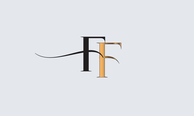FF, FF , F ,  Abstract Letters Logo Monogram	