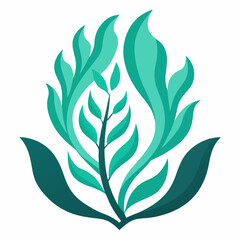 Kelp icon on white background