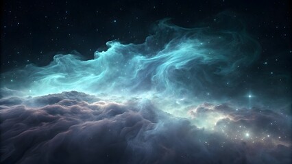 Obraz premium Celestial Nebula Formation