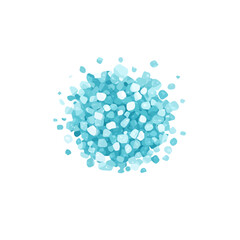 My very Simple flat 2D icon, sea salt crystals isolated on a white background, vector, flat design, animation design, simple flat 2D icon, minimalist design, vector design, eps