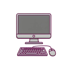 Fototapeta premium Computer Icon Full HD : High-Resolution PC Illustration