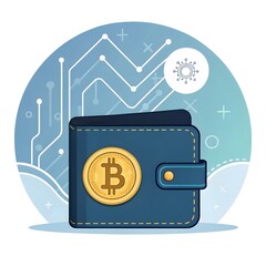 Digital Wallet with Bitcoin Cryptocurrency