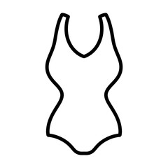 Obraz premium Swimsuit icon with simple and modern design on summer theme isolated on transparent background