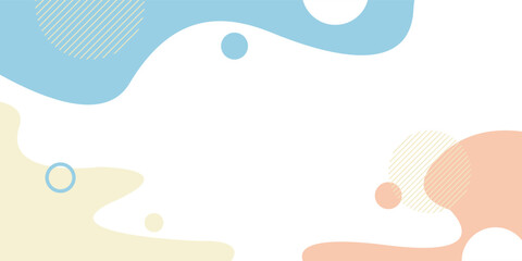 Abstract Vector Geometric Background. Wallpaper illustrations backdrop in pastel colors. Suitable for covers, poster designs, templates, banners and others