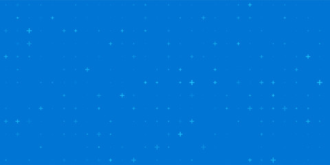 Blue Mathematical Plus Symbols Pattern. Math Design Elements Background.