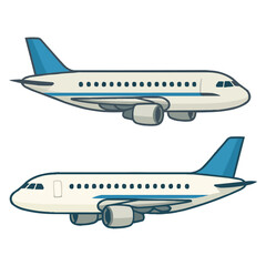 Realistic Vector Aircraft Illustrations

