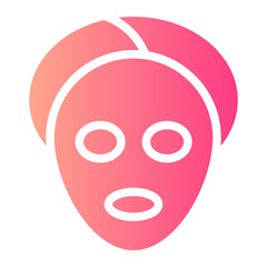 face treatment gradient icon
