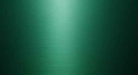 Brushed green metallic texture background with horizontal lines and a subtle light reflection