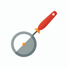 pizza cutter on white background