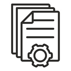 file management icon outline