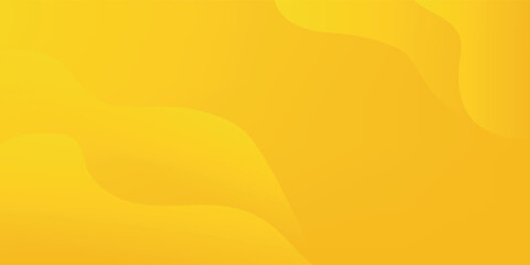 Bright yellow dynamic abstract background. Modern lemon orange color. Fresh template banner for web, pages, sales, events, holidays, parties, and falling. waving shapes with soft shadow