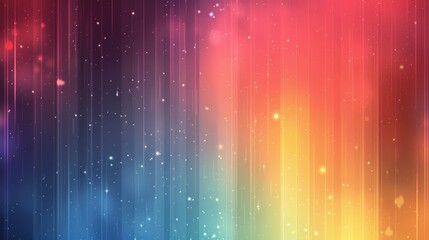 Abstract Gradient Background with Vertical Lines and Shimmering Lights