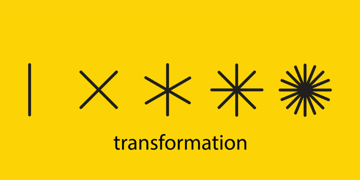 evolution logo, change metaphor, coaching sign, new life vector symbol, transform concept