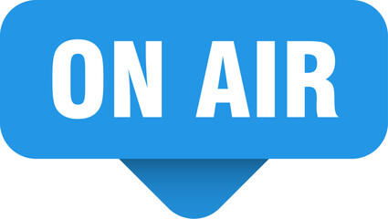 on air sticker. on air sign on transparent background