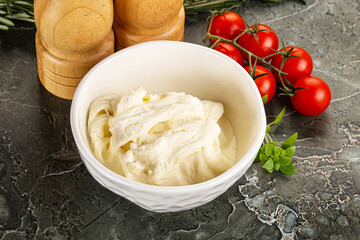 Italian delicous stracciatella cheese