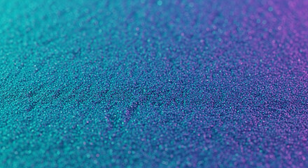 Vibrant sparkling glitter texture background with mesmerizing teal and purple gradient colors