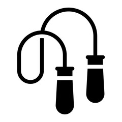 skipping rope glyph icon