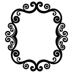 Vintage floral ornament frame border vector design