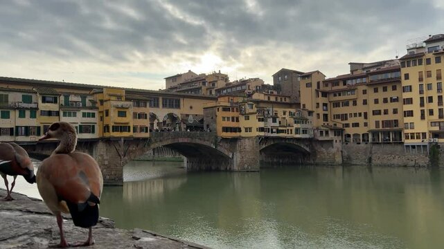 Ponte Vecchio &ndash; Historic Medieval Bridge in Florence, Italy

