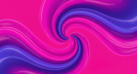 Obraz premium Abstract Swirling Purple and Pink Liquid Design 3D Render Fluid Wave Background